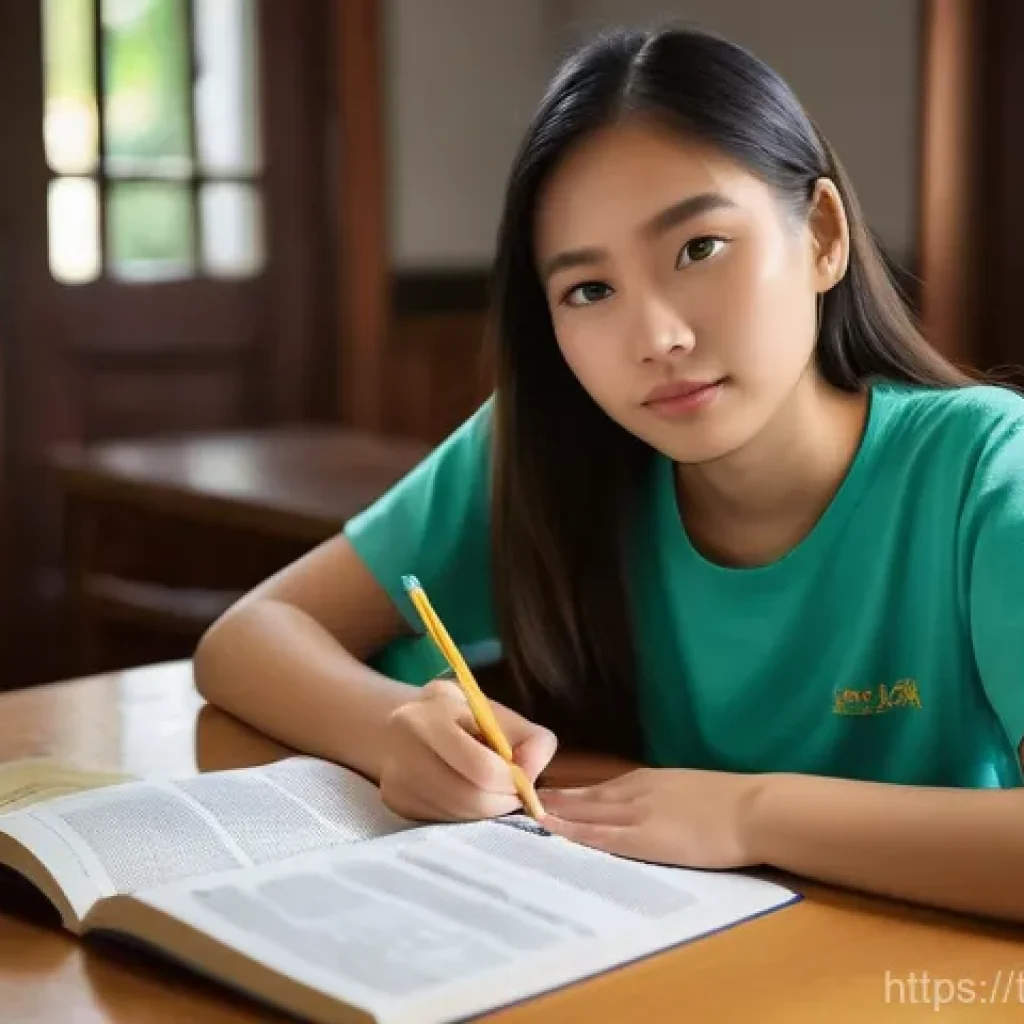 노무사 시험의 주요 과목별 분석 - **Prompt 1: Mind Mapping Civil Law Concepts**
"A young Thai female student, aged 22, sits at a w...