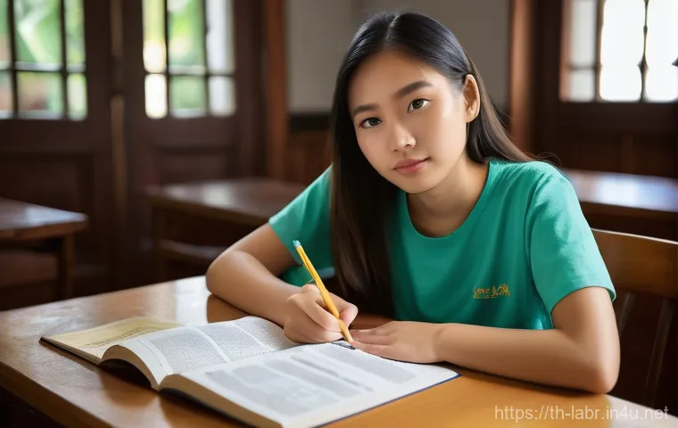 노무사 시험의 주요 과목별 분석 - **Prompt 1: Mind Mapping Civil Law Concepts**
    "A young Thai female student, aged 22, sits at a w...