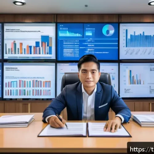 노무사 업무에 필요한 스킬 - A modern legal office scene in Bangkok, featuring a professional Thai labor lawyer wearing formal bu...