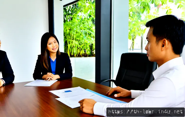 Home 29 노무사의 HR 컨설팅 사례 - Photorealistic Thai HR consultant presenting a workforce improvement plan to a small business owner ...